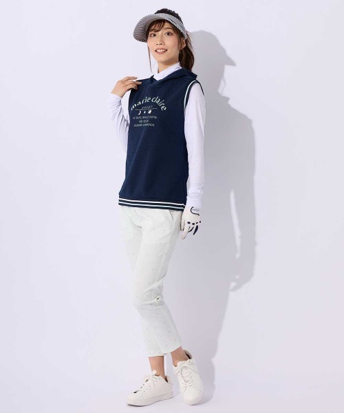 marie claire(マリ・クレール)の「【marie claire/マリ.クレール】レディースベスト+長袖インナーセット ゴルフ(ベスト・レディース・ネイビー/ピンク/ホワイト・MEDIUM/LARGE/X-LARGE)」の8枚目の写真