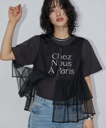 parisロゴTシャツ