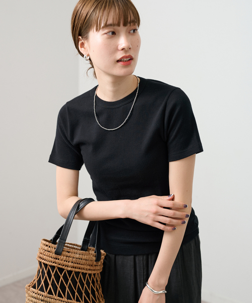 FRAMeWORK(フレームワーク)の「GICIPI/ジチピ COSTINA 1X1(Tシャツ/カットソー・レディース・ブラック/グレー/ベージュ系その他/ホワイト・FREE)」の18枚目の写真