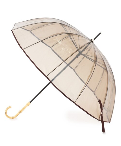 UNTITLED（アンタイトル）の「◆【長傘】because クリアアンブレラ（長傘・レディース・ホワイト/ダークブラウン・99）」の2枚目の写真