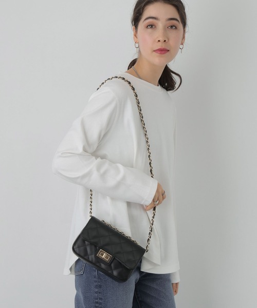 saloon(サルーン)の「SALOON(サルーン)/《再入荷》バックスリットロンT【手洗い可】長袖(Tシャツ/カットソー・レディース・ブラック/オフホワイト・FREE)」の6枚目の写真