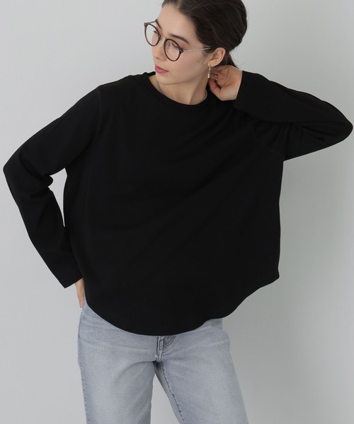 saloon(サルーン)の「SALOON(サルーン)/《再入荷》バックスリットロンT【手洗い可】長袖(Tシャツ/カットソー・レディース・ブラック/オフホワイト・FREE)」の16枚目の写真