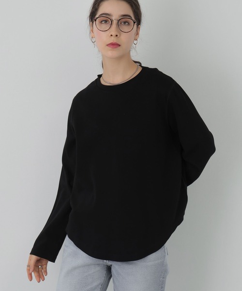 saloon(サルーン)の「SALOON(サルーン)/《再入荷》バックスリットロンT【手洗い可】長袖(Tシャツ/カットソー・レディース・ブラック/オフホワイト・FREE)」の19枚目の写真
