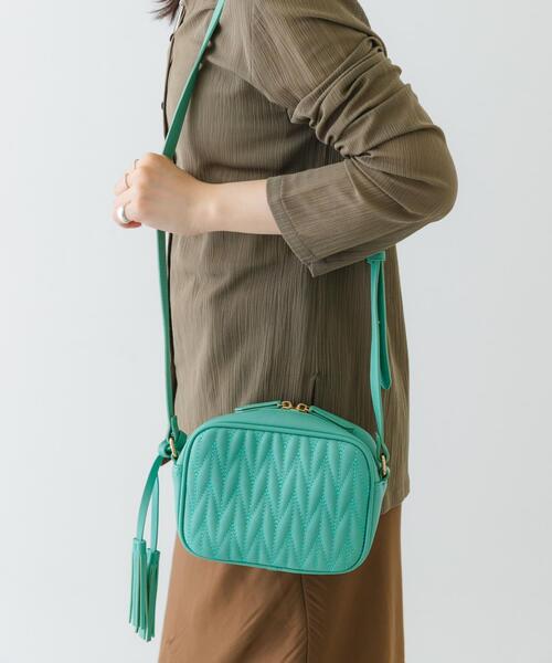 RODE SKO（ロデスコ）の「タッセル付ステッチショルダーバッグ（ショルダーバッグ・レディース・ミント/ホワイト・ONE）」の15枚目の写真