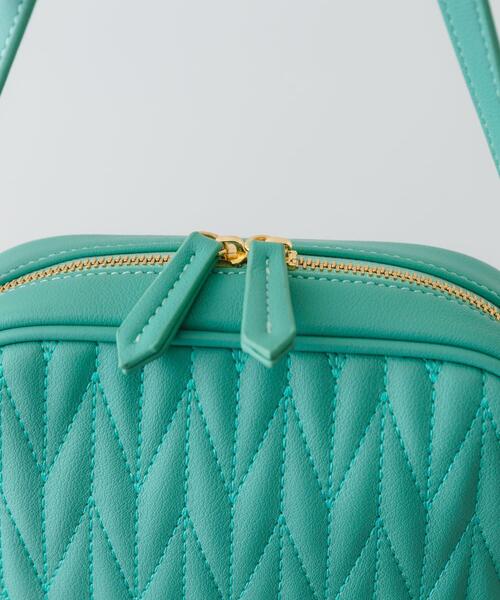 RODE SKO（ロデスコ）の「タッセル付ステッチショルダーバッグ（ショルダーバッグ・レディース・ミント/ホワイト・ONE）」の12枚目の写真