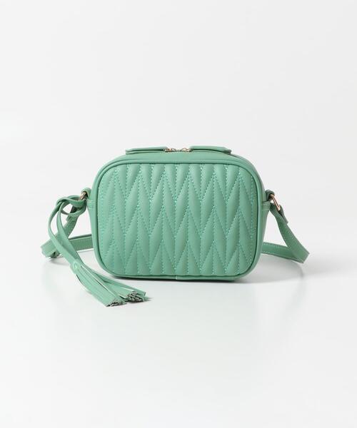 RODE SKO（ロデスコ）の「タッセル付ステッチショルダーバッグ（ショルダーバッグ・レディース・ミント/ホワイト・ONE）」の19枚目の写真