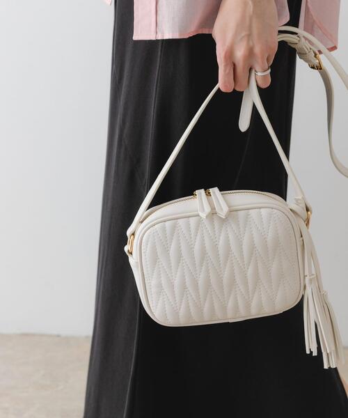 RODE SKO（ロデスコ）の「タッセル付ステッチショルダーバッグ（ショルダーバッグ・レディース・ミント/ホワイト・ONE）」の22枚目の写真