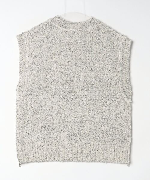 CLANE（クラネ）の「CLANE / クラネ：SIDE ZIP TWEED KNIT VEST：15106