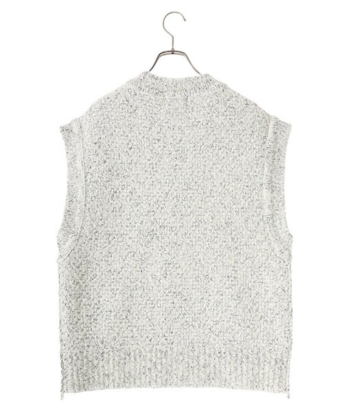CLANE（クラネ）の「CLANE / クラネ：SIDE ZIP TWEED KNIT VEST：15106