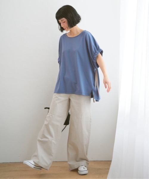 LBC(エルビーシー)の「コットンシャンブレーベーカーパンツ(その他パンツ・レディース・ネイビー/ベージュ/チャコールグレー/グレー・M/L)」の11枚目の写真