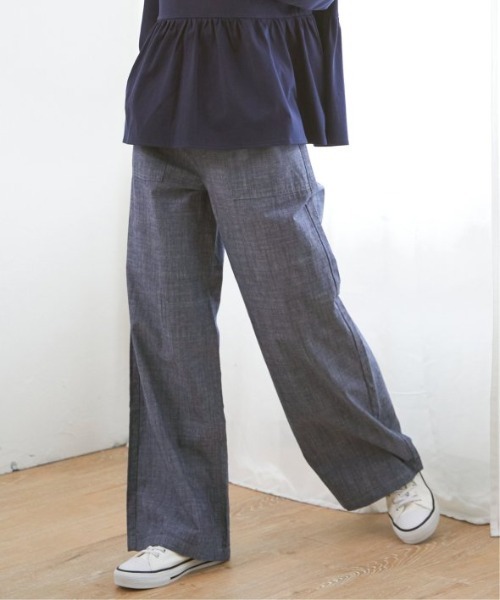 LBC(エルビーシー)の「コットンシャンブレーベーカーパンツ(その他パンツ・レディース・ネイビー/ベージュ/チャコールグレー/グレー・M/L)」の20枚目の写真