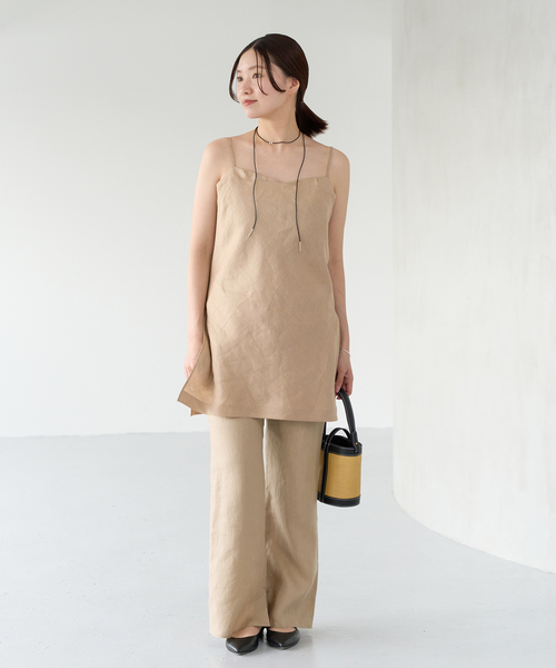IENA Maison♡ローゲージリネンキャミソール IENA - IENA Maison♡ローゲージリネンキャミソールの通販 by mimona's