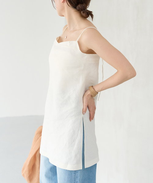 IENA（イエナ）の「フレンチリネンロングキャミ（キャミソール）」 - WEAR