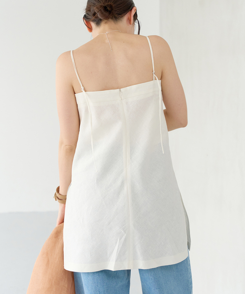IENA Maison♡ローゲージリネンキャミソール IENA - IENA Maison♡ローゲージリネンキャミソールの通販 by mimona's