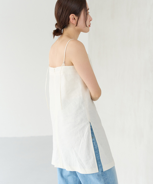 IENA（イエナ）の「フレンチリネンロングキャミ（キャミソール）」 - WEAR