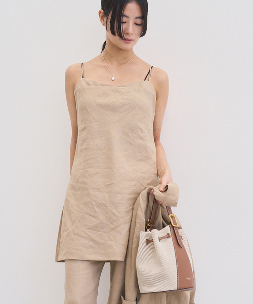 IENA（イエナ）の「フレンチリネンロングキャミ（キャミソール）」 - WEAR