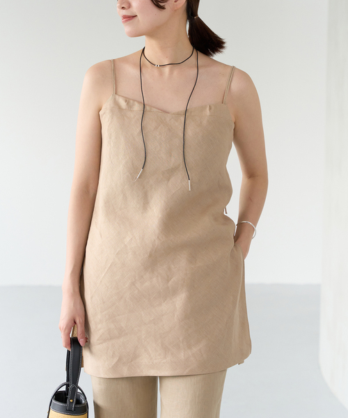 IENA（イエナ）の「フレンチリネンロングキャミ（キャミソール）」 - WEAR