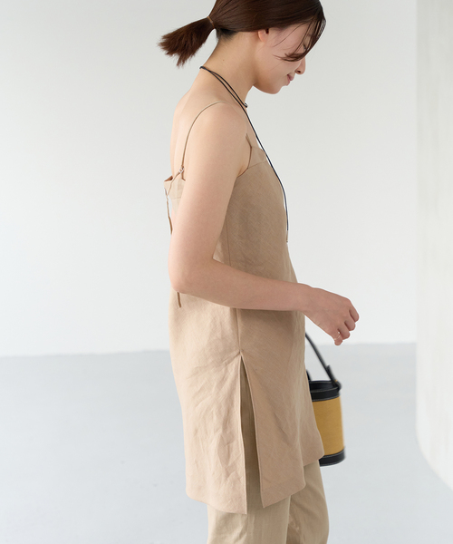 IENA（イエナ）の「フレンチリネンロングキャミ（キャミソール）」 - WEAR