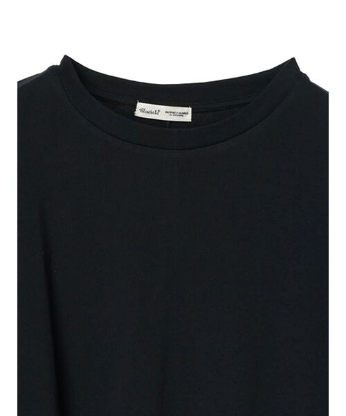 CRAFT STANDARD BOUTIQUE(クラフトスタンダードブティック)の「シルケット天竺 フロントギャザーBIG Tee L/S(Tシャツ/カットソー・レディース・グレイッシュベージュ/ブラック/オフホワイト/ライトカーキ・FREE)」の12枚目の写真