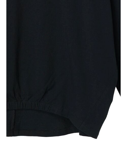 CRAFT STANDARD BOUTIQUE(クラフトスタンダードブティック)の「シルケット天竺 フロントギャザーBIG Tee L/S(Tシャツ/カットソー・レディース・グレイッシュベージュ/ブラック/オフホワイト/ライトカーキ・FREE)」の14枚目の写真