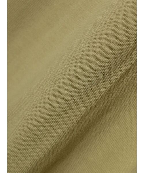 CRAFT STANDARD BOUTIQUE(クラフトスタンダードブティック)の「シルケット天竺 フロントギャザーBIG Tee L/S(Tシャツ/カットソー・レディース・グレイッシュベージュ/ブラック/オフホワイト/ライトカーキ・FREE)」の21枚目の写真