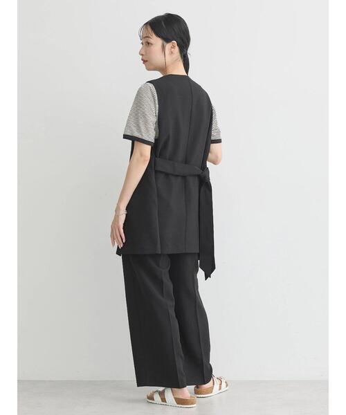 earth music&ecology（アースミュージックアンドエコロジー）の「リネンライクワイドパンツ（その他パンツ・レディース・グレイッシュブルー/ブラック/ベージュ・S/M）」の16枚目の写真