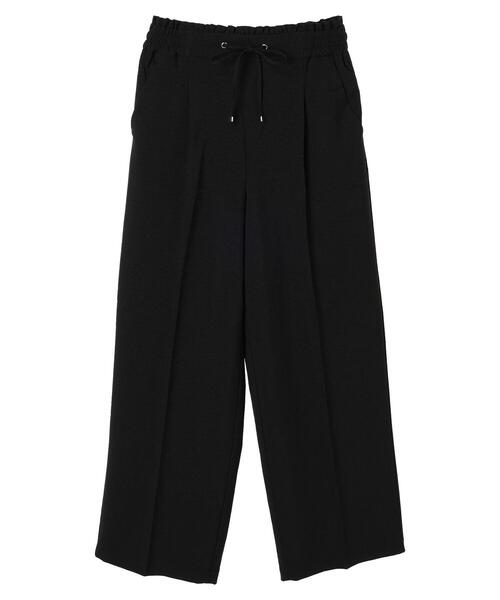 earth music&ecology（アースミュージックアンドエコロジー）の「リネンライクワイドパンツ（その他パンツ・レディース・グレイッシュブルー/ブラック/ベージュ・S/M）」の5枚目の写真