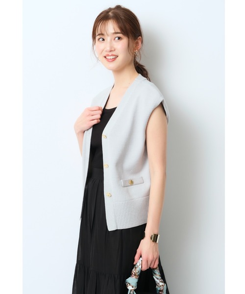 ジャスグリッティー　定価20,900円　シャツ付ニットベスト JUSGLITTY（ジャスグリッティー）の「Vベスト（ニット/セーター