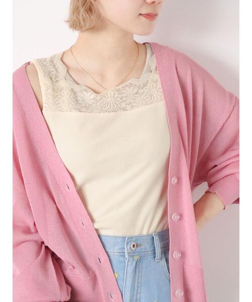 ehka sopo（エヘカソポ）の「前後着レースタンクトップ（タンクトップ・レディース・ブラック/モカ/キナリ・F）」の17枚目の写真