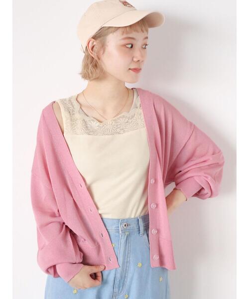 ehka sopo（エヘカソポ）の「前後着レースタンクトップ（タンクトップ・レディース・ブラック/モカ/キナリ・F）」の16枚目の写真