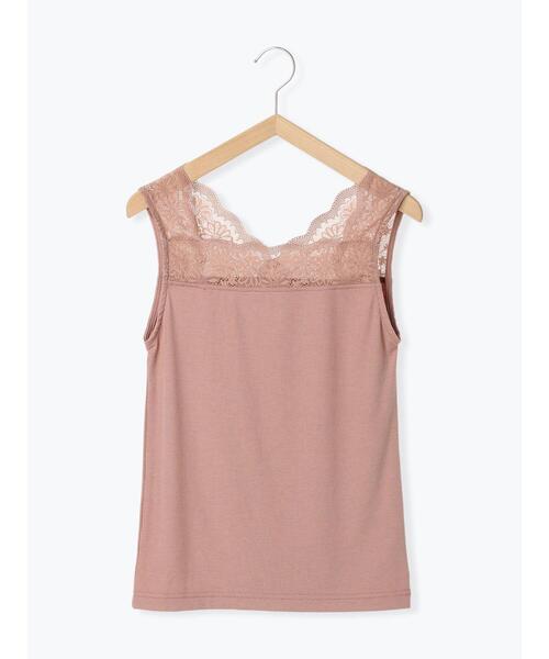 ehka sopo（エヘカソポ）の「前後着レースタンクトップ（タンクトップ・レディース・ブラック/モカ/キナリ・F）」の12枚目の写真