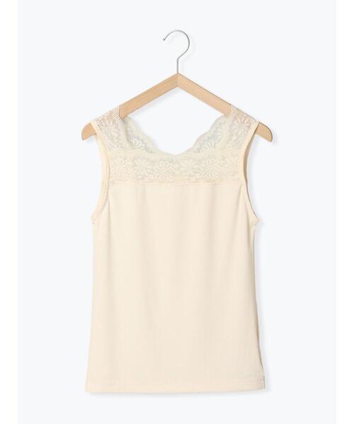 ehka sopo（エヘカソポ）の「前後着レースタンクトップ（タンクトップ・レディース・ブラック/モカ/キナリ・F）」の11枚目の写真