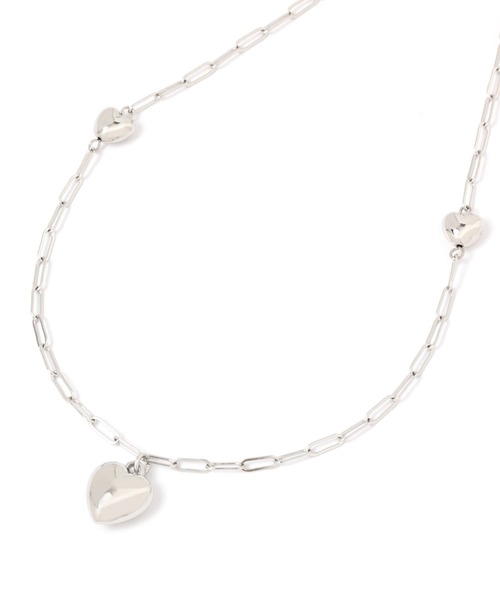 Heather(ヘザー)の「ハートチェーンネックレス 118779(ネックレス・レディース・ゴールド/シルバー・ONE SIZE)」の3枚目の写真