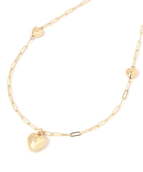 Heather(ヘザー)の「ハートチェーンネックレス 118779(ネックレス・レディース・ゴールド/シルバー・ONE SIZE)」の4枚目の写真