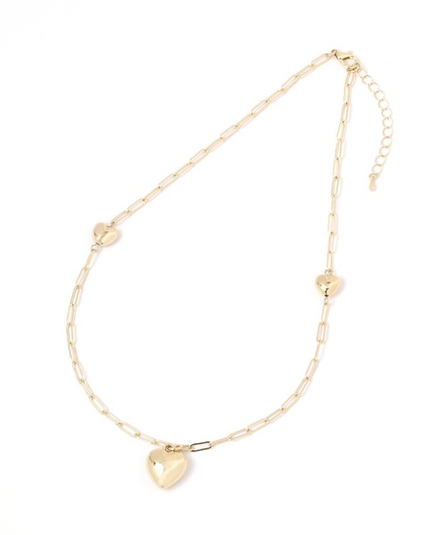 Heather(ヘザー)の「ハートチェーンネックレス 118779(ネックレス・レディース・ゴールド/シルバー・ONE SIZE)」の5枚目の写真