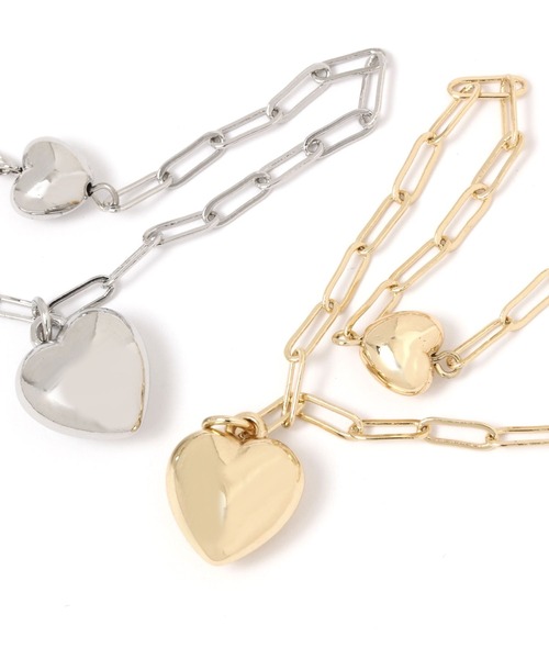 Heather(ヘザー)の「ハートチェーンネックレス 118779(ネックレス・レディース・ゴールド/シルバー・ONE SIZE)」の7枚目の写真