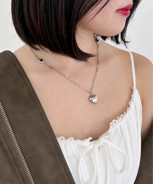 Heather(ヘザー)の「ハートチェーンネックレス 118779(ネックレス・レディース・ゴールド/シルバー・ONE SIZE)」の9枚目の写真