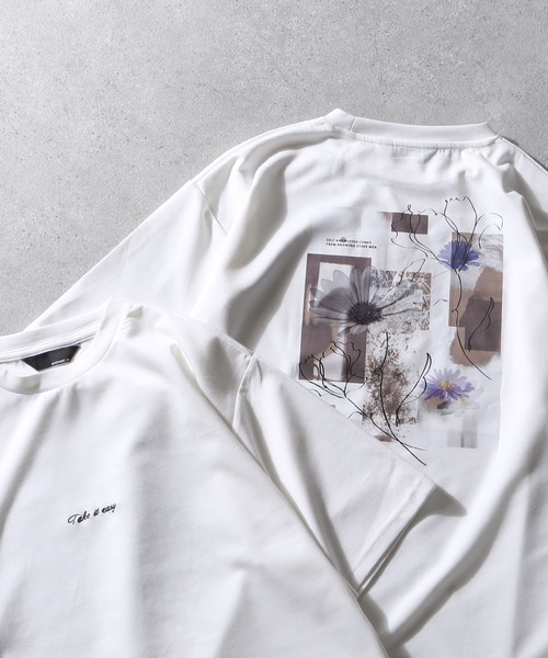 Naive magic（ナイーブマジック）の「【NAIVE MAGIC】ポンチ バラ ローズ グラフィック 半袖 Tシャツ（Tシャツ/カットソー・メンズ・ブラック/ライトグレー/ホワイト/ブルー・LARGE/MEDIUM）」の10枚目の写真