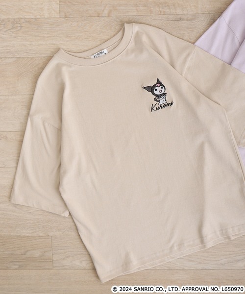 sanrio(サンリオ)の「Sanrio characters サンリオキャラクターズ レディース半袖Tシャツ(Tシャツ/カットソー・レディース・ピンクベージュ/サックスブルー/オフホワイト/ブラック/ネイビー/ホワイト/サックスブルー系/ブラック系1/ホワイト系その他/ブラック系/ライトパープル/チャコール/アイボリー/ピンク系その他/ライトピンク/アイボリー系/ブラック系2/ホワイト系その他2・M/L)」の11枚目の写真