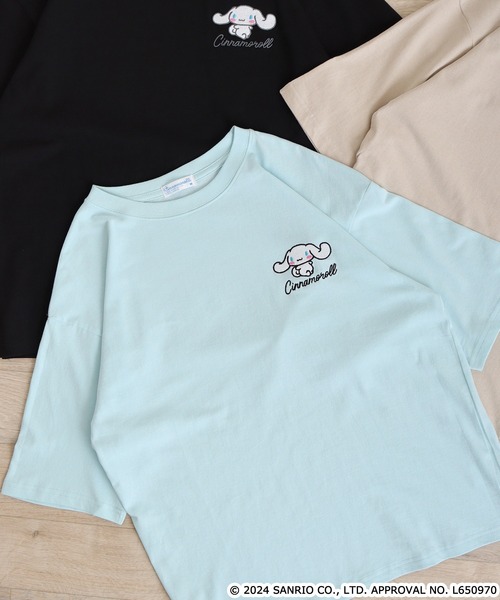 sanrio(サンリオ)の「Sanrio characters サンリオキャラクターズ レディース半袖Tシャツ(Tシャツ/カットソー・レディース・ピンクベージュ/サックスブルー/オフホワイト/ブラック/ネイビー/ホワイト/サックスブルー系/ブラック系1/ホワイト系その他/ブラック系/ライトパープル/チャコール/アイボリー/ピンク系その他/ライトピンク/アイボリー系/ブラック系2/ホワイト系その他2・M/L)」の14枚目の写真