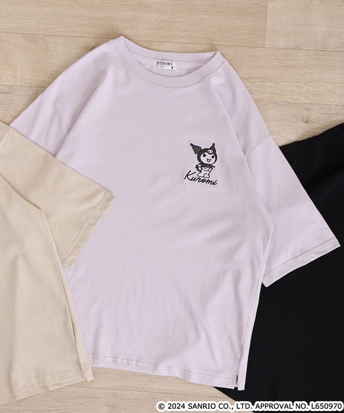 sanrio(サンリオ)の「Sanrio characters サンリオキャラクターズ レディース半袖Tシャツ(Tシャツ/カットソー・レディース・ピンクベージュ/サックスブルー/オフホワイト/ブラック/ネイビー/ホワイト/サックスブルー系/ブラック系1/ホワイト系その他/ブラック系/ライトパープル/チャコール/アイボリー/ピンク系その他/ライトピンク/アイボリー系/ブラック系2/ホワイト系その他2・M/L)」の15枚目の写真