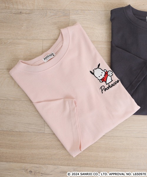 sanrio(サンリオ)の「Sanrio characters サンリオキャラクターズ レディース半袖Tシャツ(Tシャツ/カットソー・レディース・ピンクベージュ/サックスブルー/オフホワイト/ブラック/ネイビー/ホワイト/サックスブルー系/ブラック系1/ホワイト系その他/ブラック系/ライトパープル/チャコール/アイボリー/ピンク系その他/ライトピンク/アイボリー系/ブラック系2/ホワイト系その他2・M/L)」の18枚目の写真