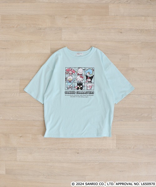 sanrio(サンリオ)の「Sanrio characters サンリオキャラクターズ レディース半袖Tシャツ(Tシャツ/カットソー・レディース・ピンクベージュ/サックスブルー/オフホワイト/ブラック/ネイビー/ホワイト/サックスブルー系/ブラック系1/ホワイト系その他/ブラック系/ライトパープル/チャコール/アイボリー/ピンク系その他/ライトピンク/アイボリー系/ブラック系2/ホワイト系その他2・M/L)」の20枚目の写真