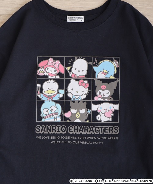 sanrio(サンリオ)の「Sanrio characters サンリオキャラクターズ レディース半袖Tシャツ(Tシャツ/カットソー・レディース・ピンクベージュ/サックスブルー/オフホワイト/ブラック/ネイビー/ホワイト/サックスブルー系/ブラック系1/ホワイト系その他/ブラック系/ライトパープル/チャコール/アイボリー/ピンク系その他/ライトピンク/アイボリー系/ブラック系2/ホワイト系その他2・M/L)」の22枚目の写真