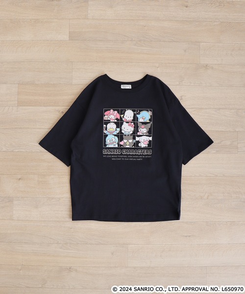 sanrio(サンリオ)の「Sanrio characters サンリオキャラクターズ レディース半袖Tシャツ(Tシャツ/カットソー・レディース・ピンクベージュ/サックスブルー/オフホワイト/ブラック/ネイビー/ホワイト/サックスブルー系/ブラック系1/ホワイト系その他/ブラック系/ライトパープル/チャコール/アイボリー/ピンク系その他/ライトピンク/アイボリー系/ブラック系2/ホワイト系その他2・M/L)」の21枚目の写真