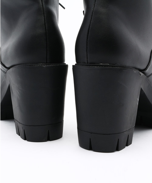 WEGO（ウィゴー）の「WEGO/タンクヒールブーツ（ブーツ・レディース・ブラック系その他/カーキ/ブラック/ブラウン・MEDIUM/X-LARGE/LARGE）」の11枚目の写真