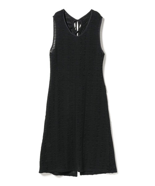 Ray BEAMS(レイビームス)の「Ray BEAMS / シャーリング ストレッチ スリット ワンピース(ワンピース・レディース・ホワイト系その他6/ブラック・ONE SIZE)」の8枚目の写真