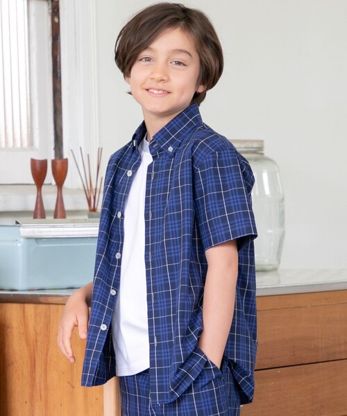 【140-170cm】マドラスチェックシャツ（シャツ/ブラウス）｜J.PRESS（ジェイプレス）