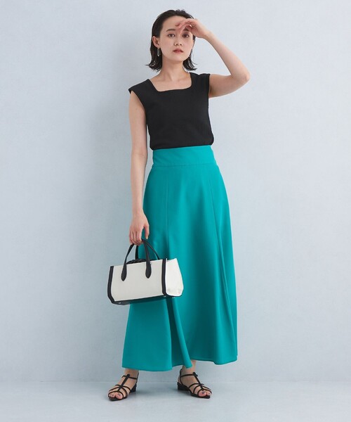 green label relaxing(グリーンレーベルリラクシング)の「デコルテ フレンチ プルオーバー カットソー(Tシャツ/カットソー・レディース・その他1/オレンジ/オフホワイト/ブラック・FREE)」の17枚目の写真