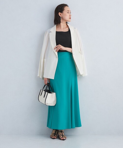 green label relaxing(グリーンレーベルリラクシング)の「デコルテ フレンチ プルオーバー カットソー(Tシャツ/カットソー・レディース・その他1/オレンジ/オフホワイト/ブラック・FREE)」の18枚目の写真